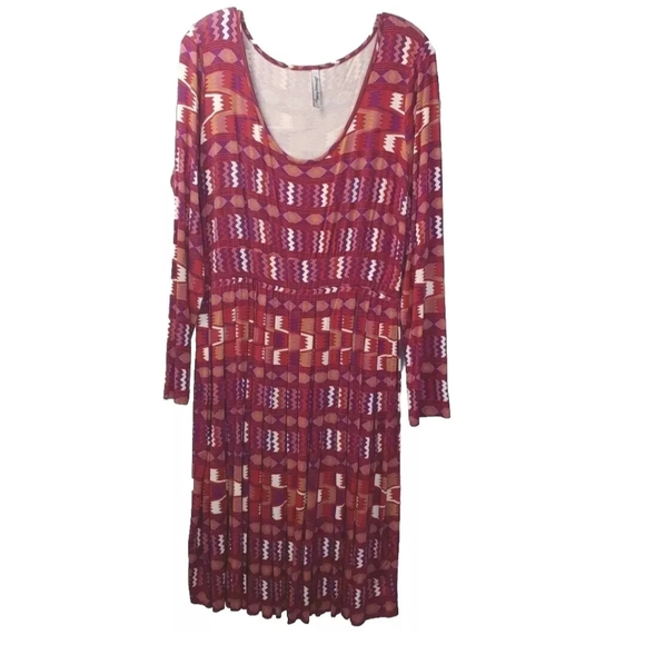 Rachel Pally T-shirt Dress Woman Plus 3X Aztec Southwest skater school work - Picture 4 of 10